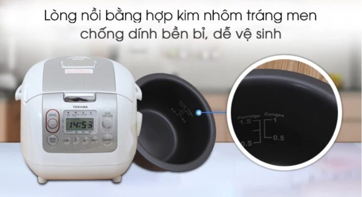 Nồi cơm điện tử Toshiba RC-10NMFVN(WT)