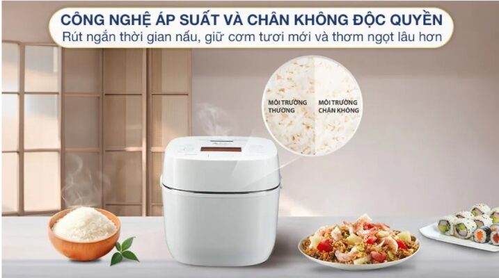 Nồi Cơm Điện Tử Cao Tần Áp Suất Toshiba RC-18VXWVN(W)