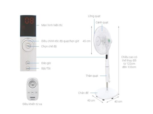 Quạt đứng Toshiba