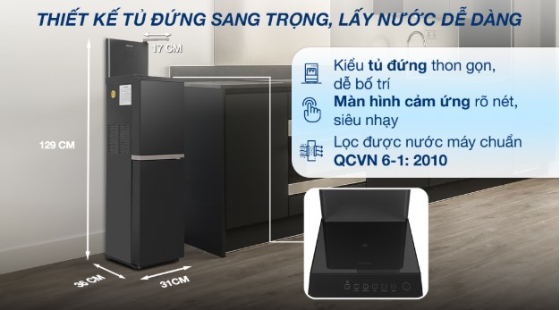 Máy Lọc Nước Nóng Lạnh RO Toshiba