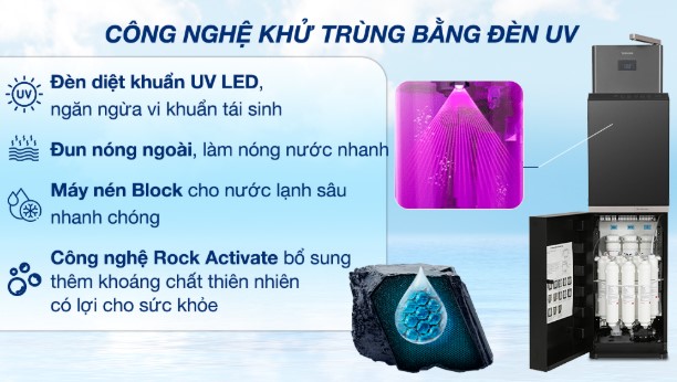 Máy Lọc Nước Nóng Lạnh RO Toshiba