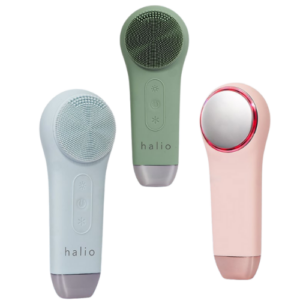 Máy rửa mặt massage tích hợp liệu pháp ánh sáng và nhiệt Halio 5 in 1